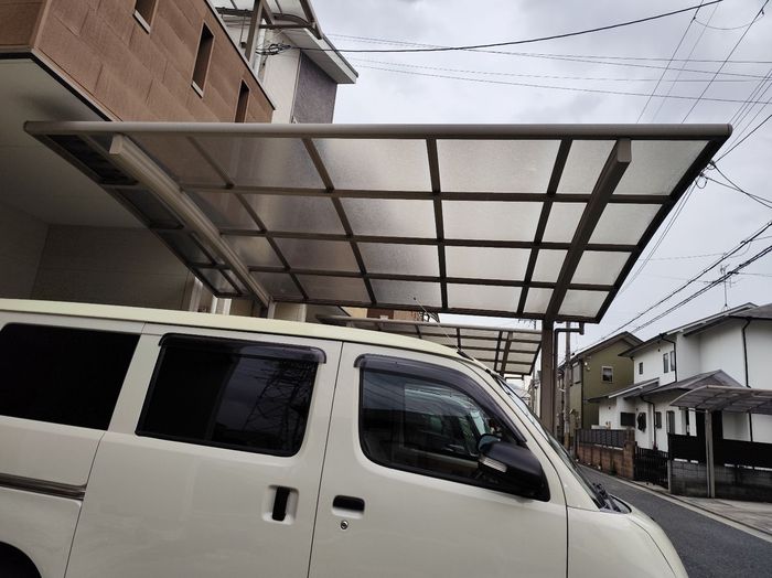 八尾市曙川東 築20年 カーポート屋根