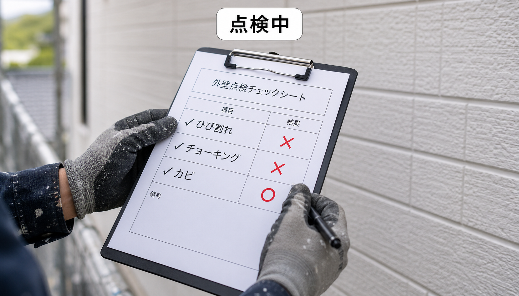 塗装不要か判断するための外壁チェック