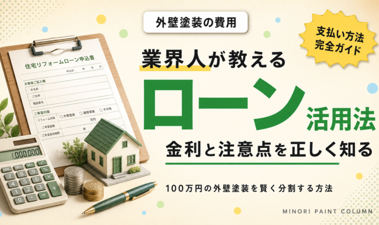 外壁塗装のローン活用法｜金利と注意点を業界人が解説
