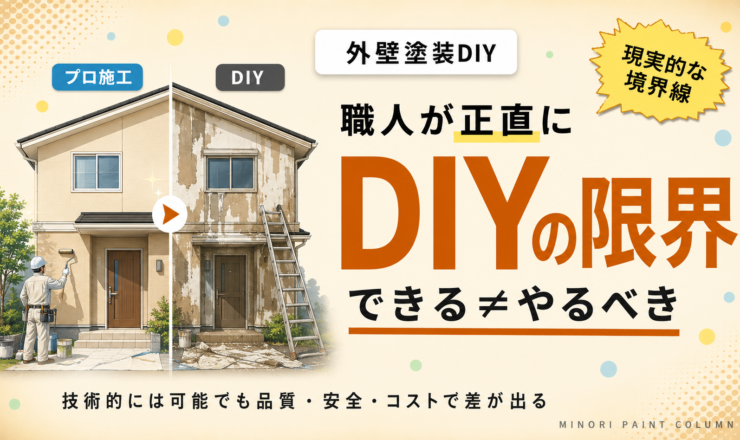 外壁塗装は自分でできる？職人が正直に解説するDIYの限界