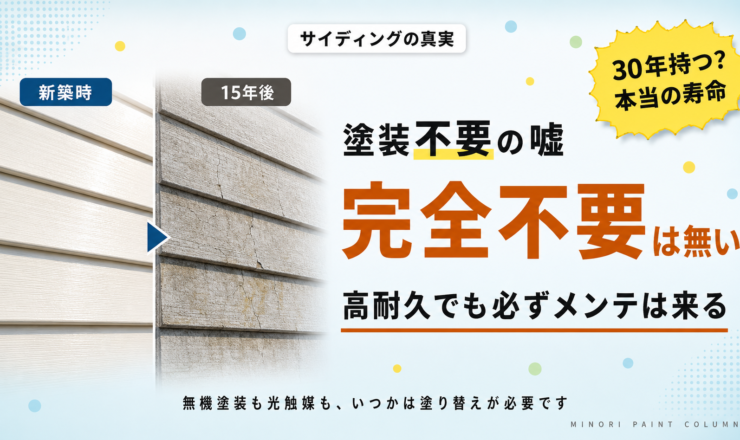 塗装が必要ないサイディングはあるか？最新外壁材の真実