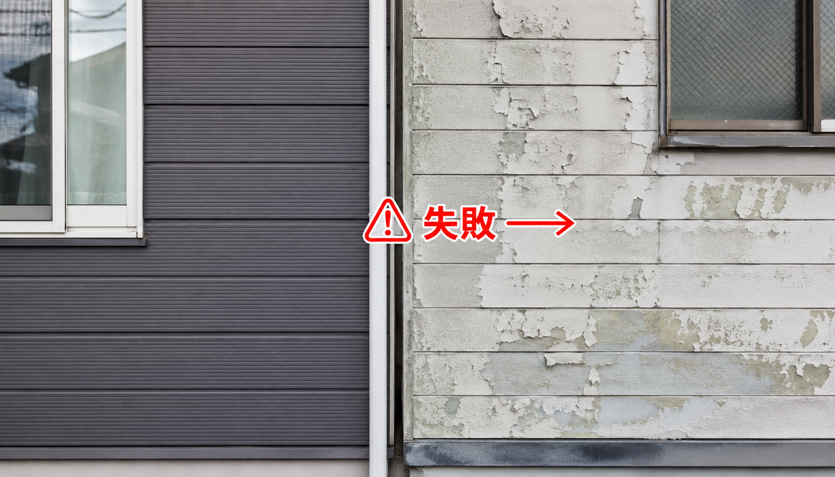 外壁塗装の成功と失敗の違い
