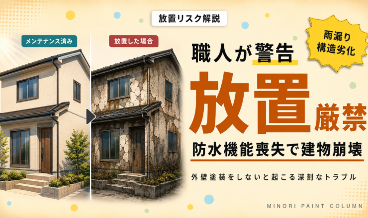 外壁塗装をしないとどうなる？放置リスクを職人が解説
