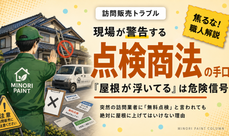 屋根の点検商法の手口｜「お宅の屋根が浮いてる」と言われたら