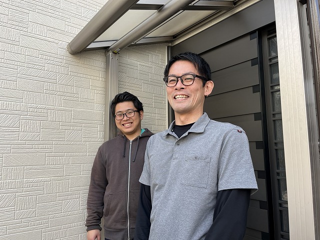 東大阪市 O様と松本のツーショット写真
