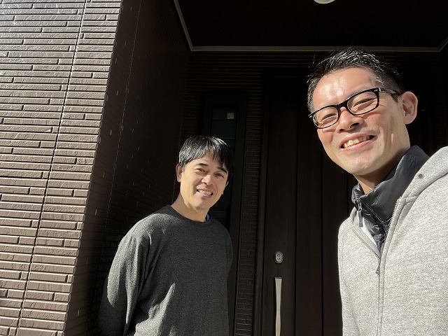 東大阪市 Y様と松本のツーショット写真