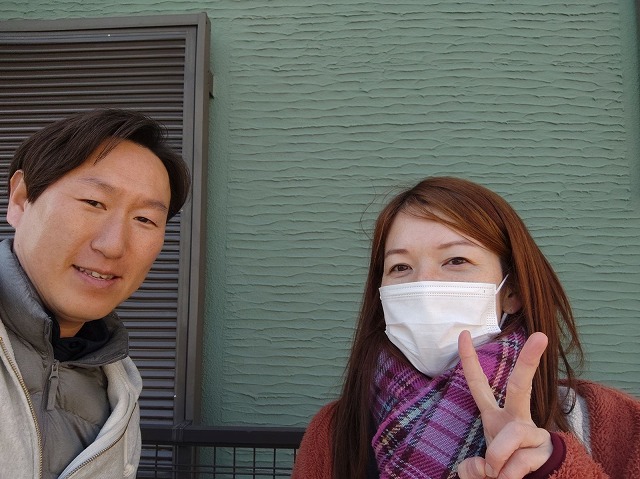 平野区加美鞍作 M様と松本のツーショット写真