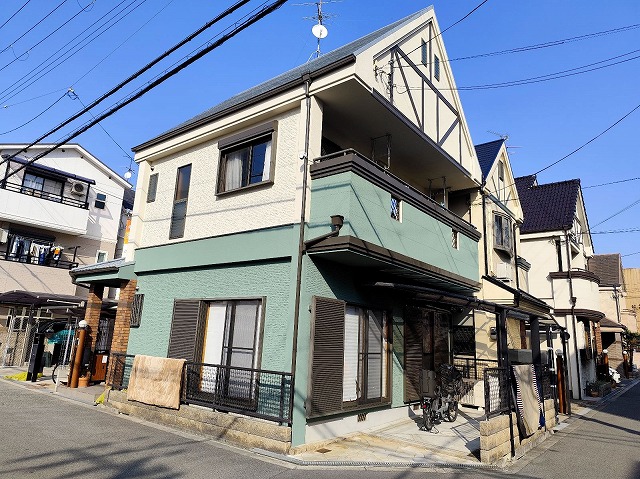 平野区加美鞍作 M様邸 家全体施工後
