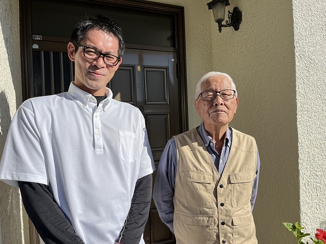 平野区T様と松本のツーショット写真