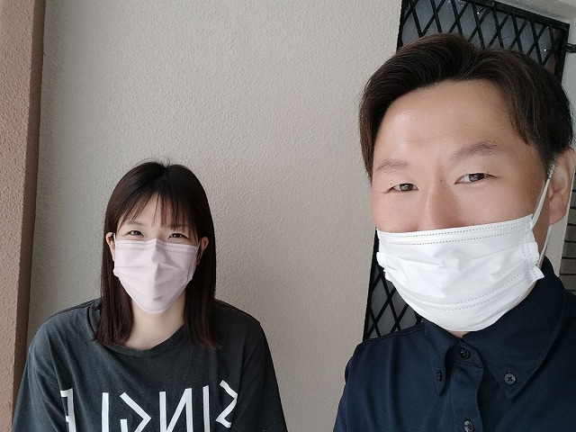 平野区加美北 Y様と松本のツーショット写真