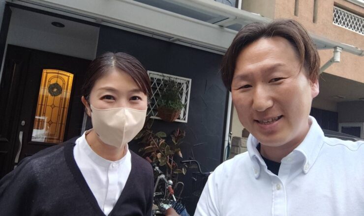 平野区長吉 E様邸｜希望の色で外壁塗装 社長の人柄が決め手の口コミ 写真1