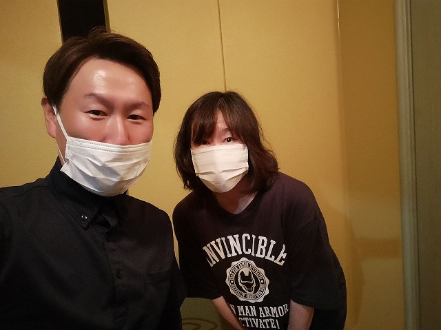 大阪市生野区 K様と松本のツーショット写真