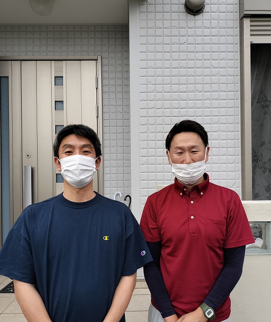 泉佐野市日根野 K様と松本のツーショット写真