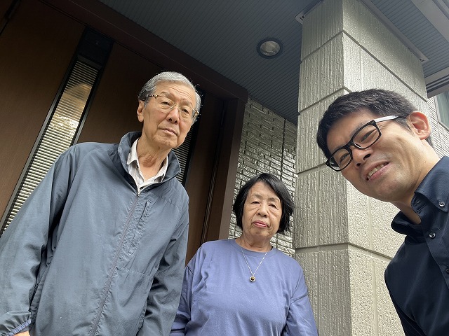 交野市星田西 N様と松本のツーショット写真