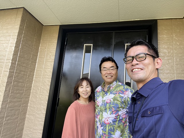 交野市星田西 T様と松本のツーショット写真