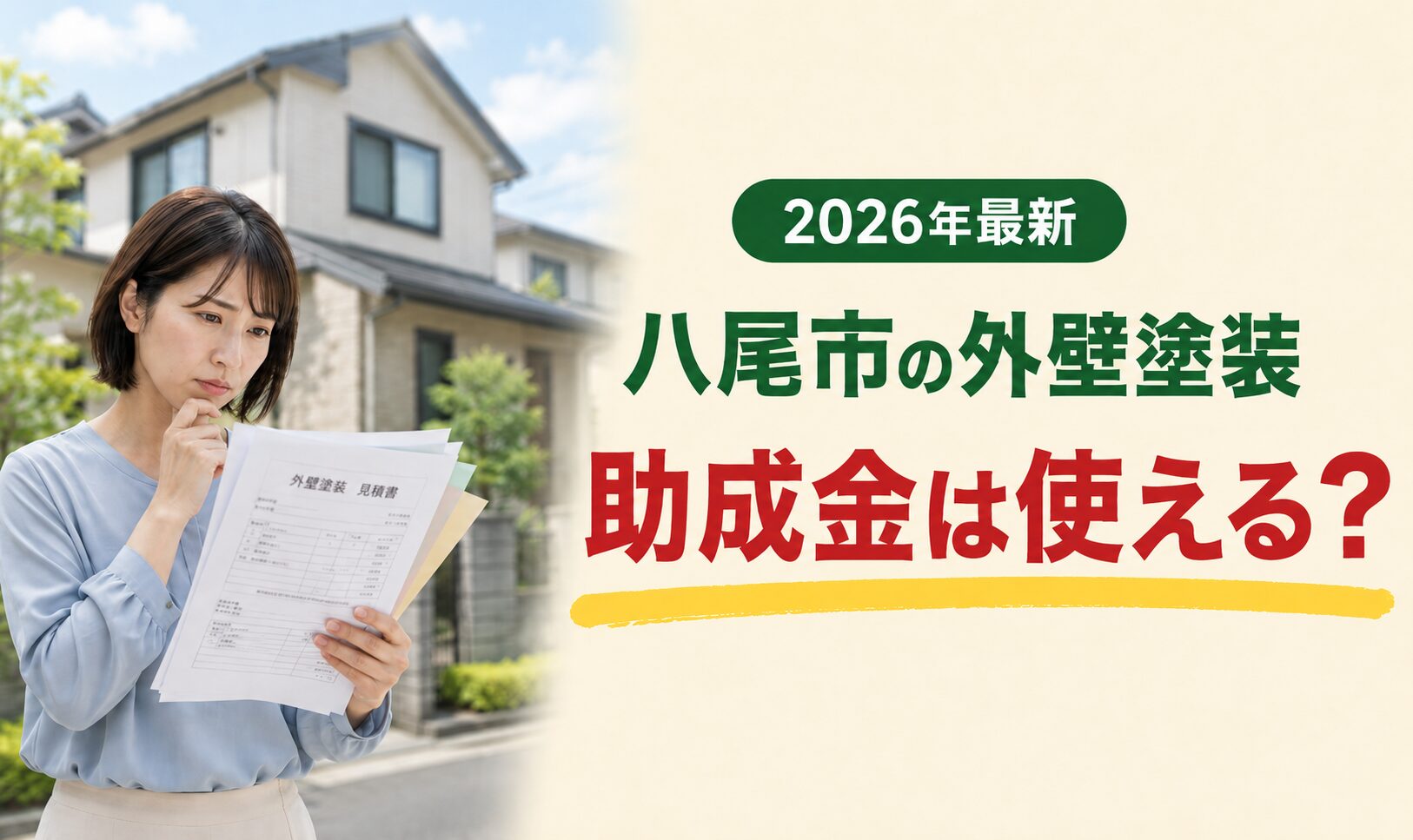 八尾市の外壁塗装の助成金