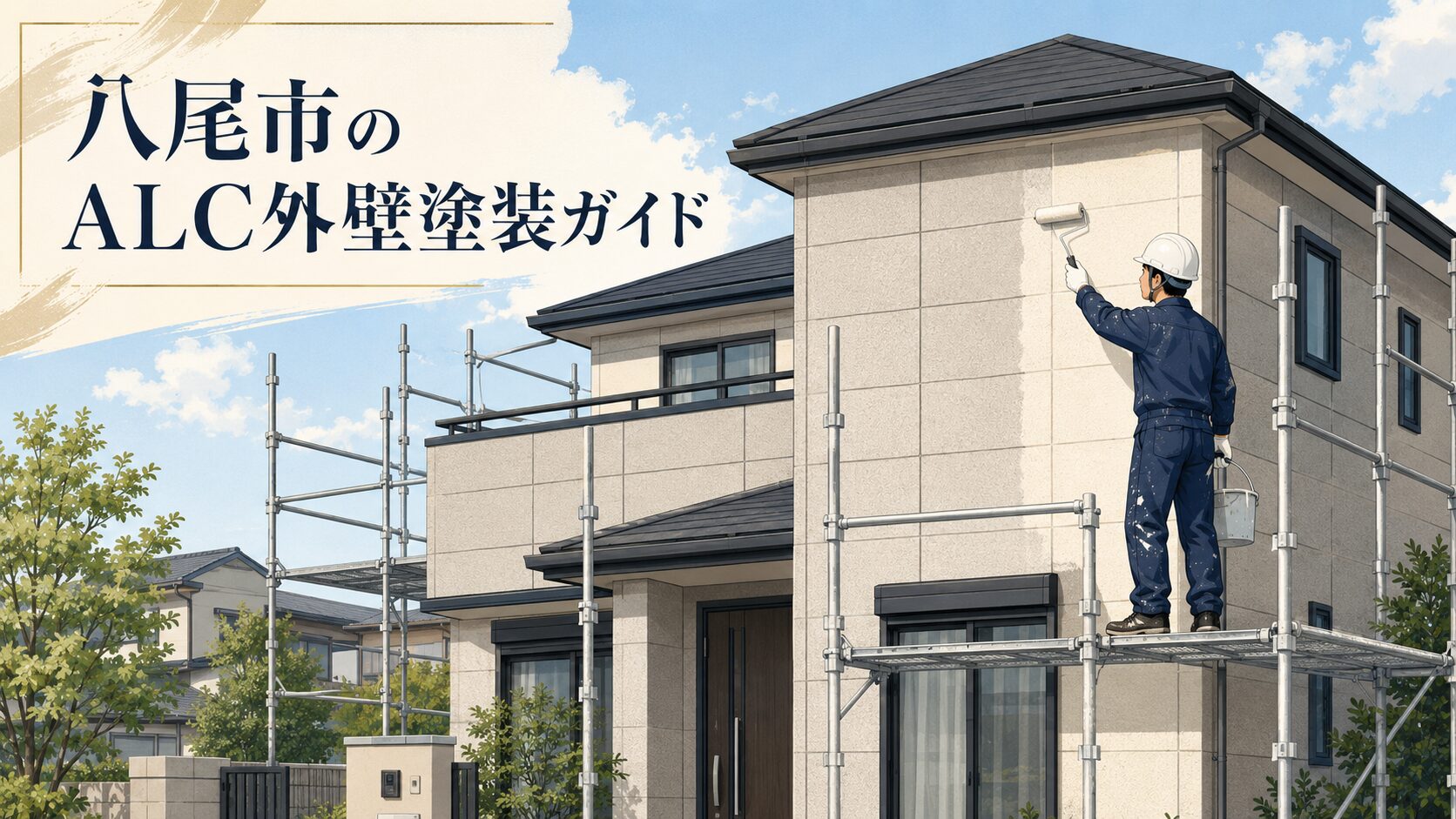 八尾市のALC外壁塗装