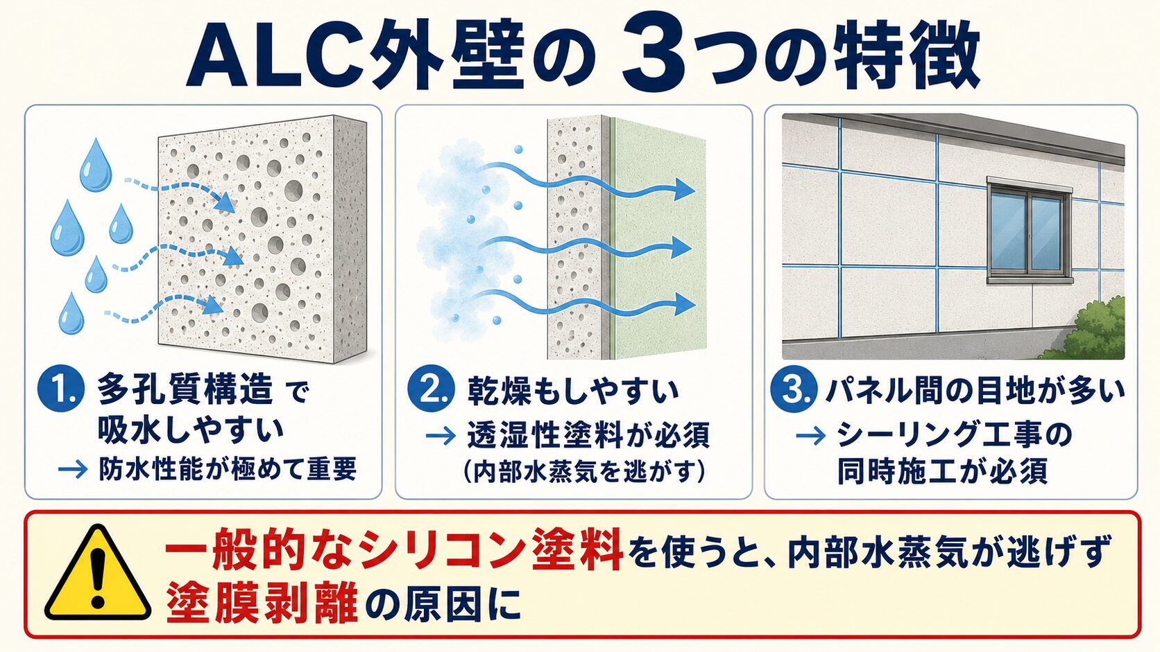 ALC外壁の特徴
