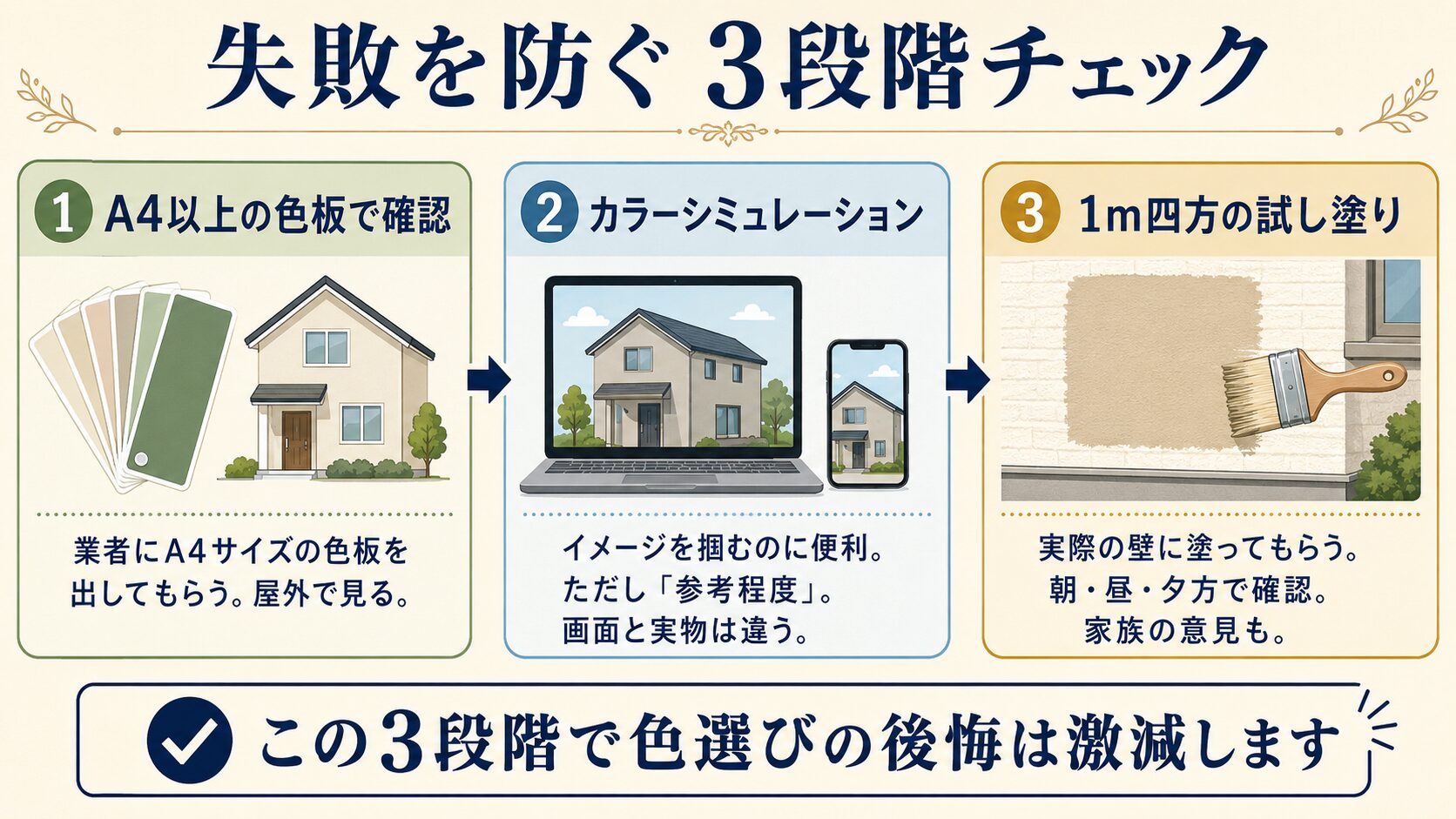 色選びの3段階チェック