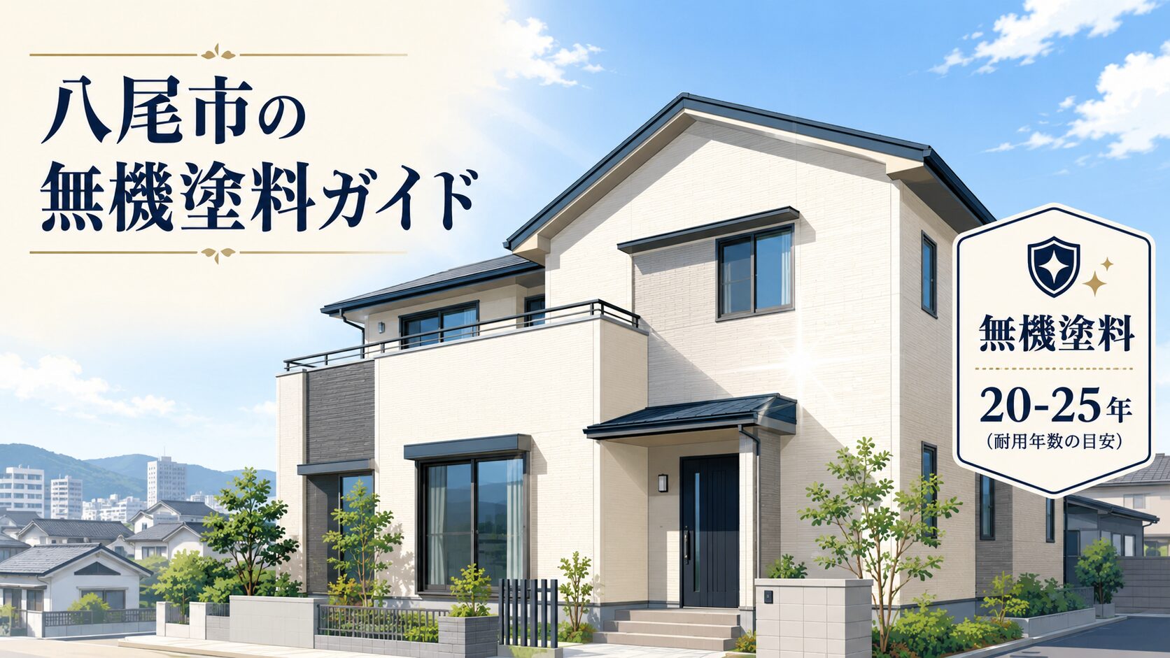 八尾市の外壁塗装と無機塗料