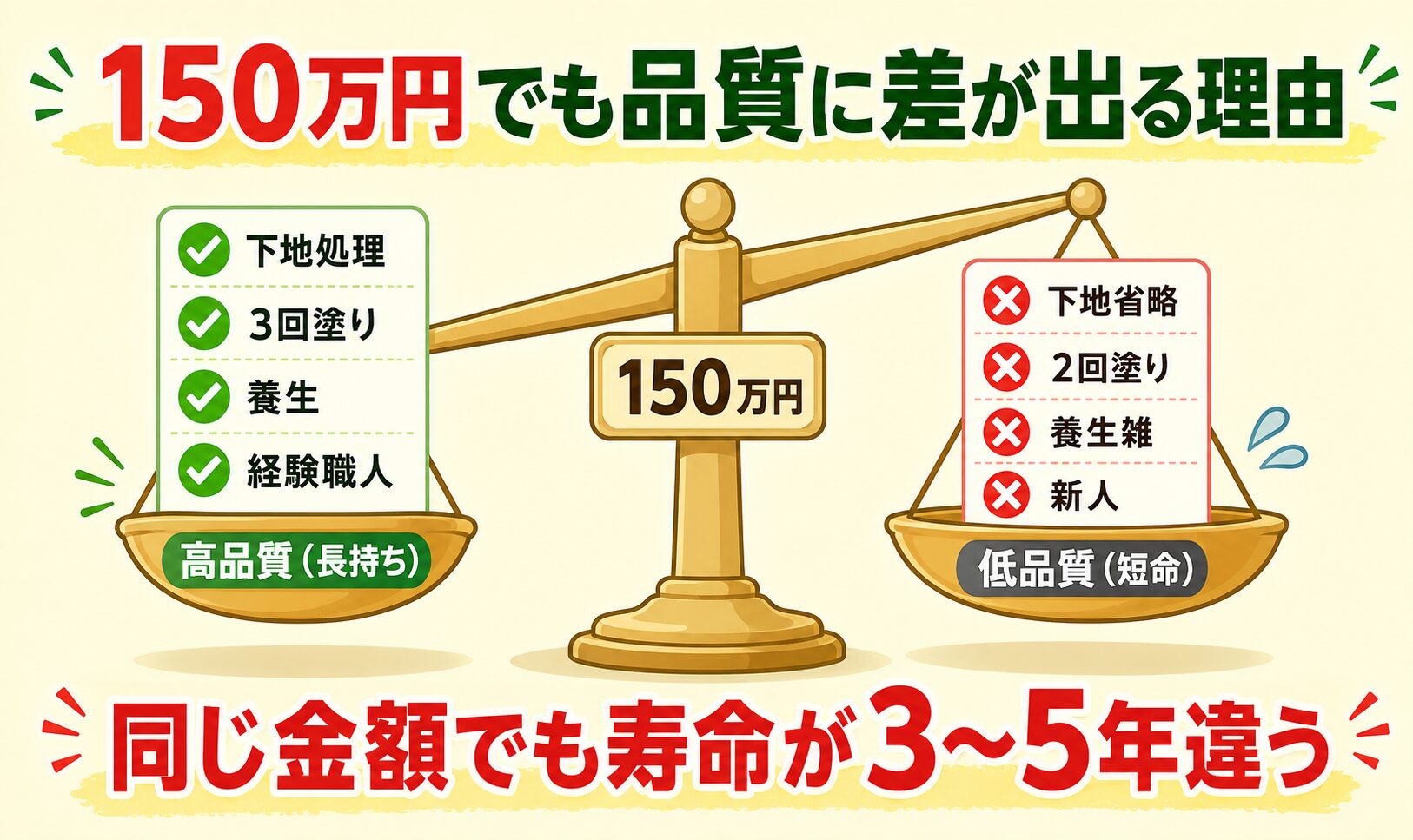 適正価格でも品質に差がある理由