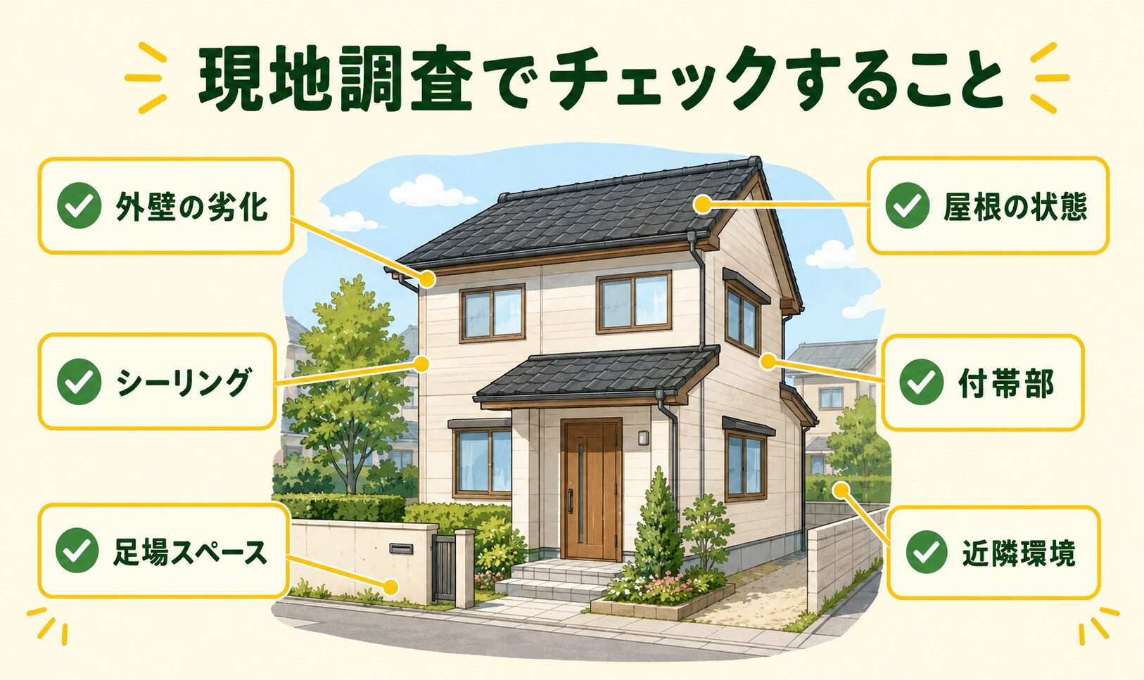 現地調査でチェックする項目リスト