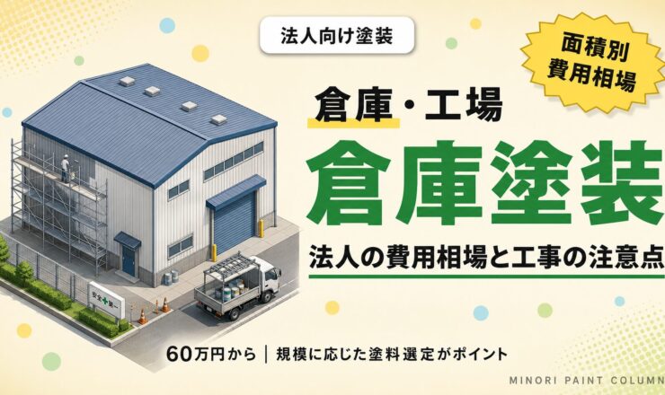 倉庫の外壁塗装｜法人向け費用相場と注意点を解説