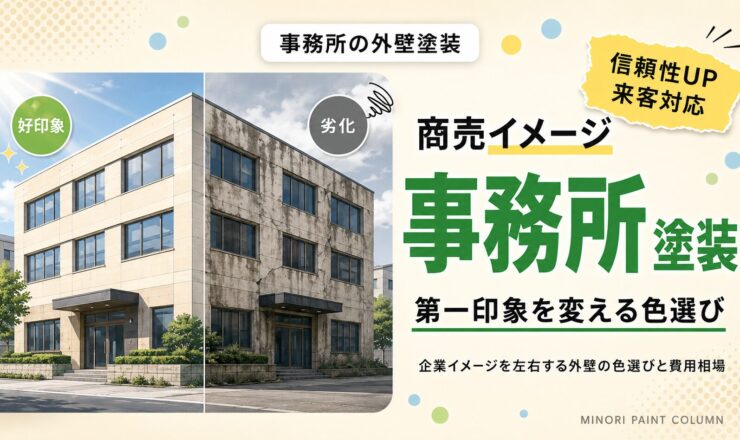 事務所の外壁塗装｜商売イメージを変える色選びと費用