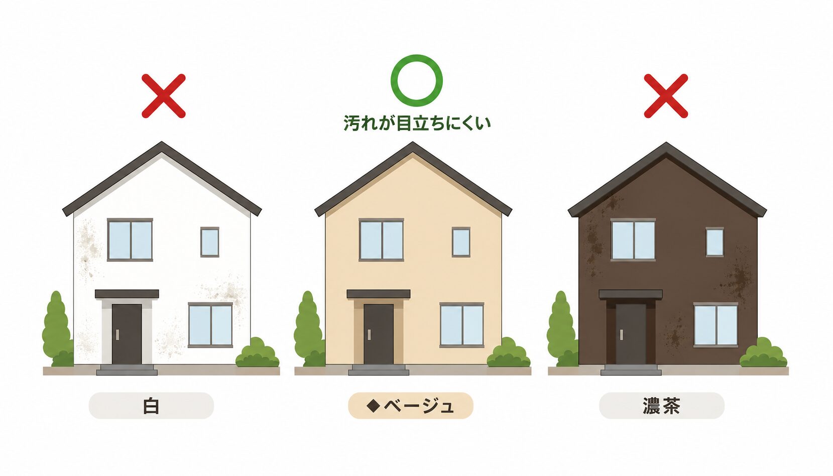 ベージュは汚れが目立ちにくい中間色