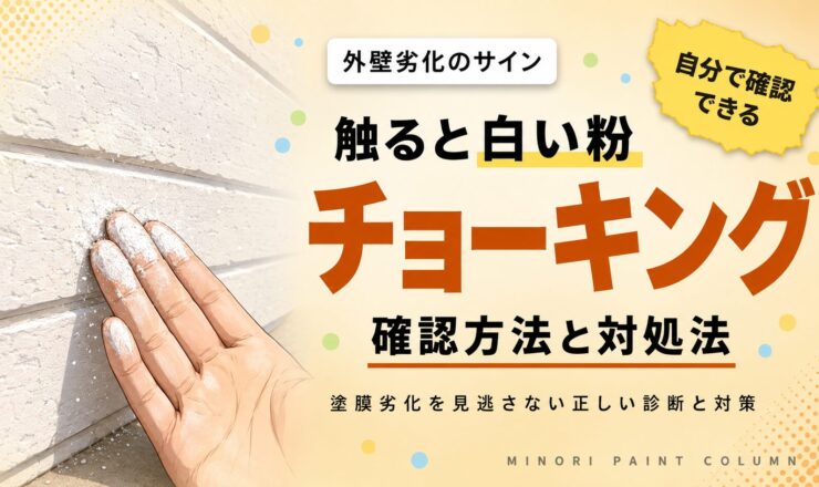 外壁のチョーキングを自分で確認する方法と対処法