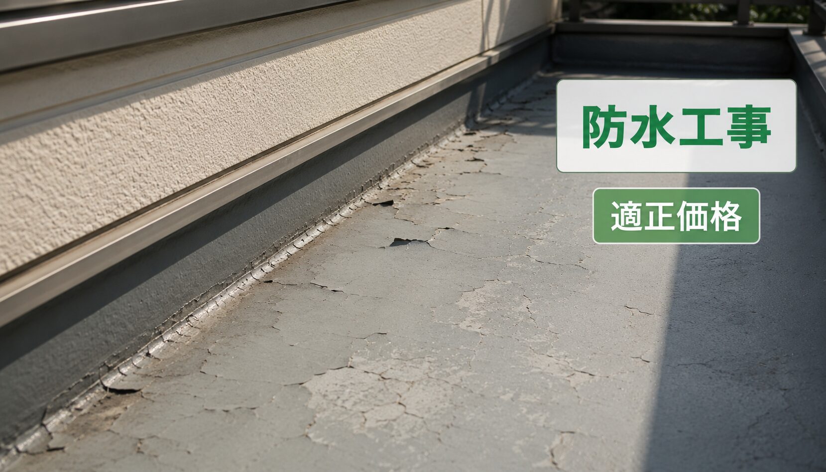 ベランダ防水の劣化は早めの対策が肝心
