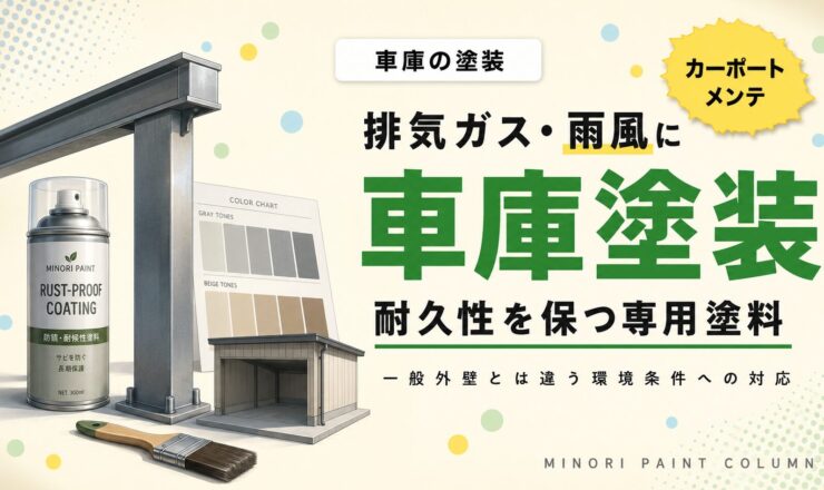 車庫・カーポートの塗装｜耐久性を保つメンテナンス方法