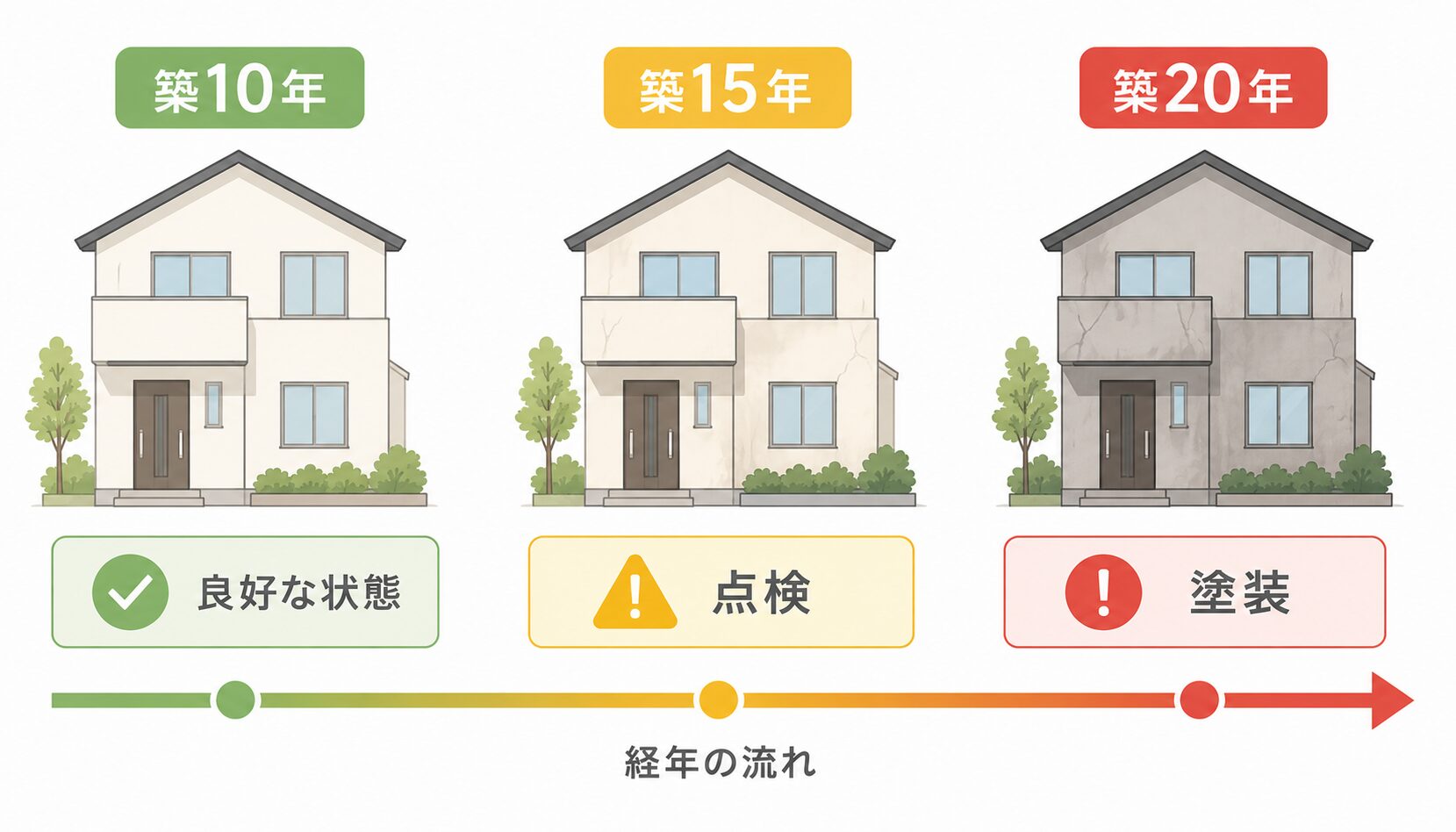 ガルバリウム外壁のメンテナンス周期目安