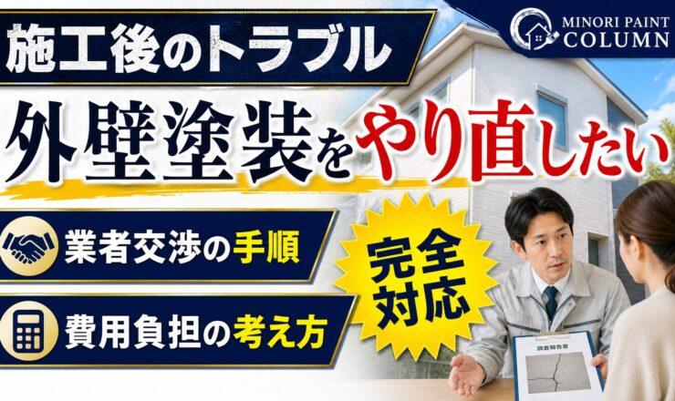 外壁塗装 やり直し