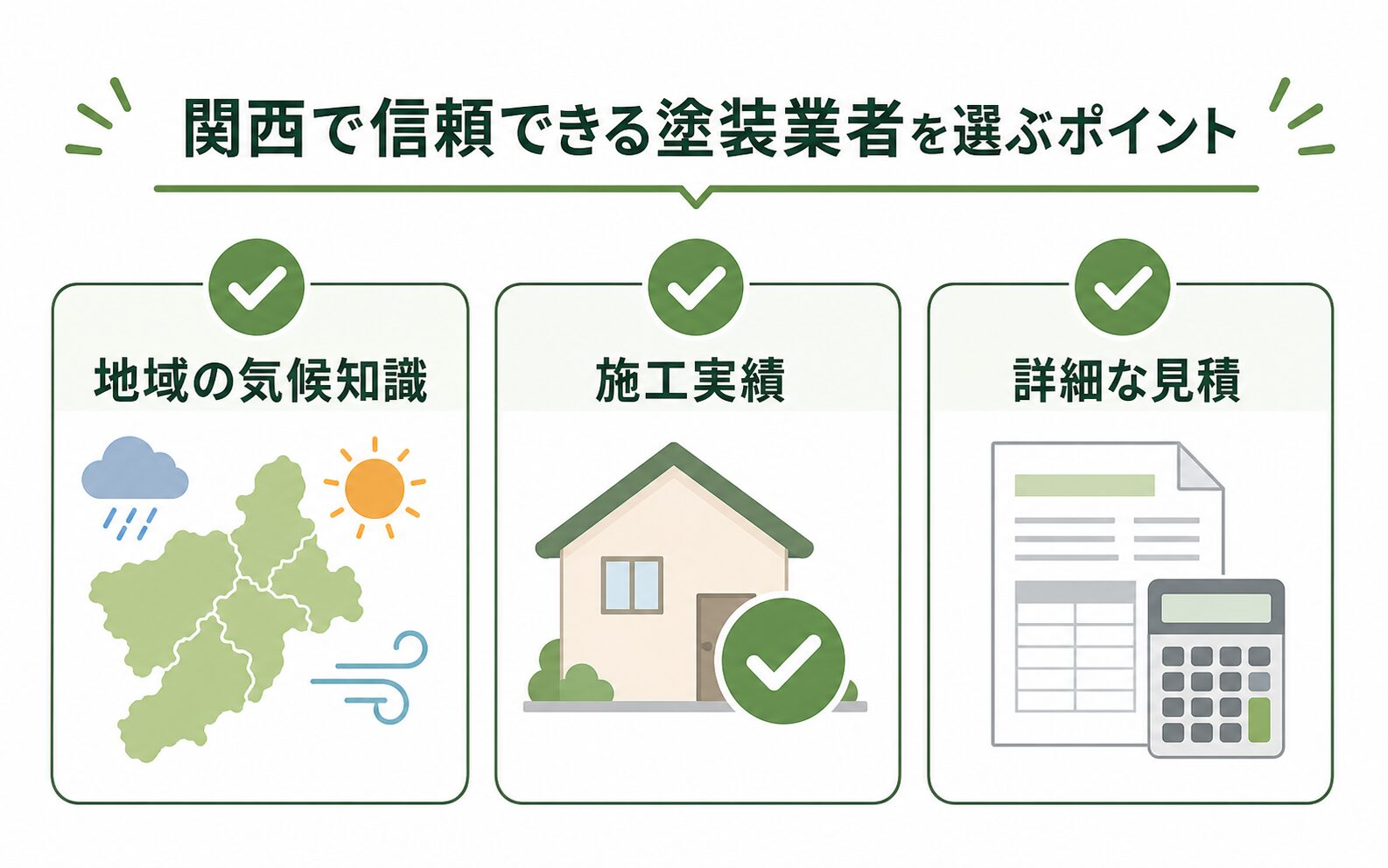 関西で信頼できる塗装業者を選ぶポイント