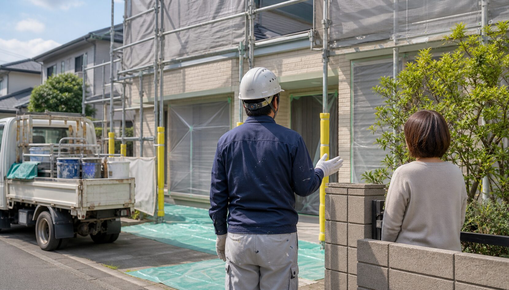 外壁塗装 工事中 トラブル