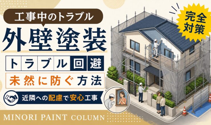 外壁塗装 工事中 トラブル
