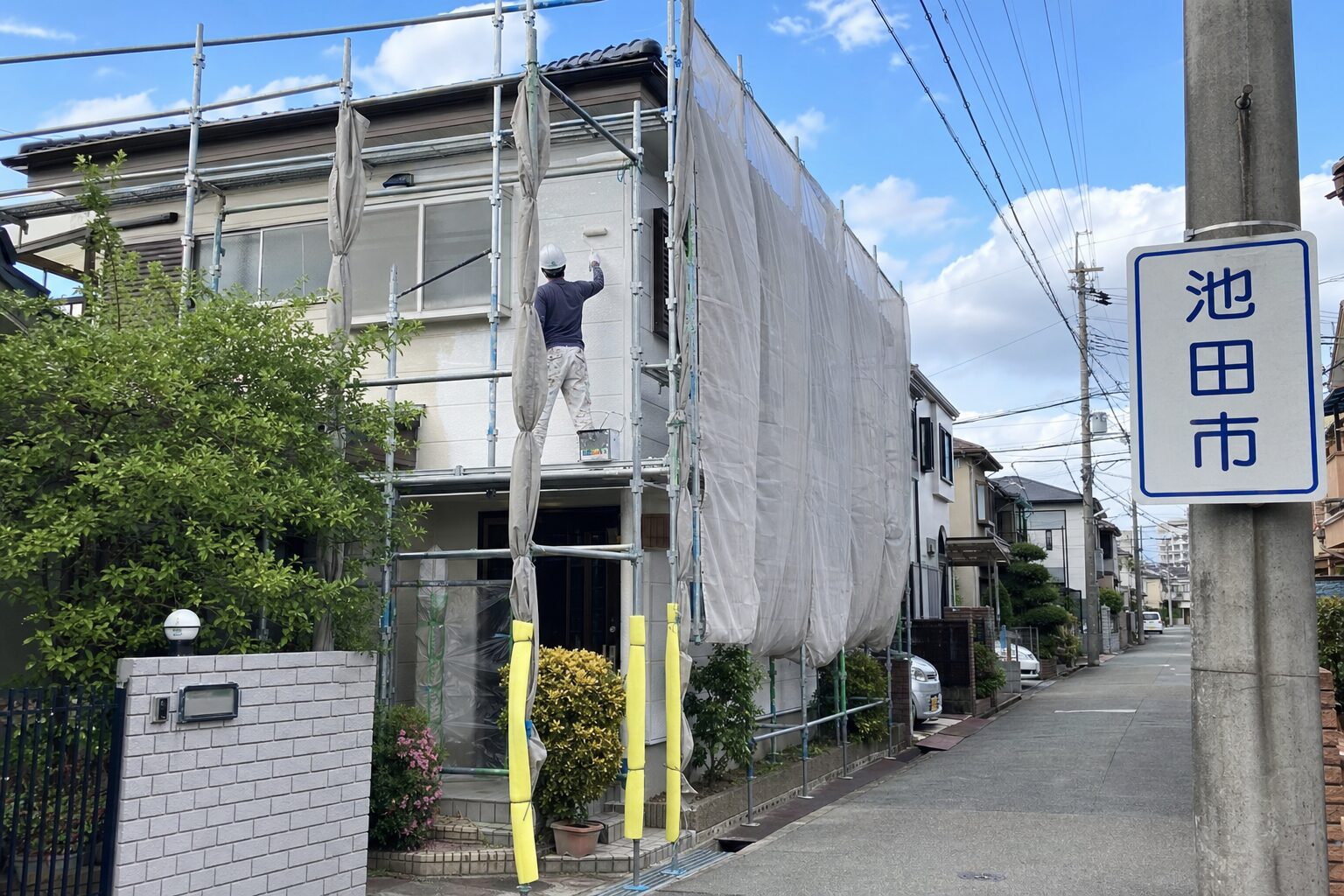池田市で外壁塗装が必要になる時期