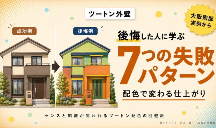 ツートン外壁で後悔した7つのパターン｜大阪南部の事例から学ぶ失敗回避法