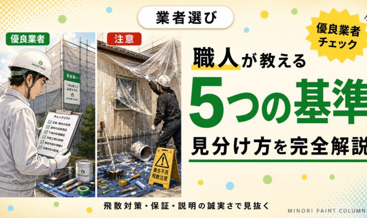 優良塗装業者の見分け方｜職人が教える5つの基準