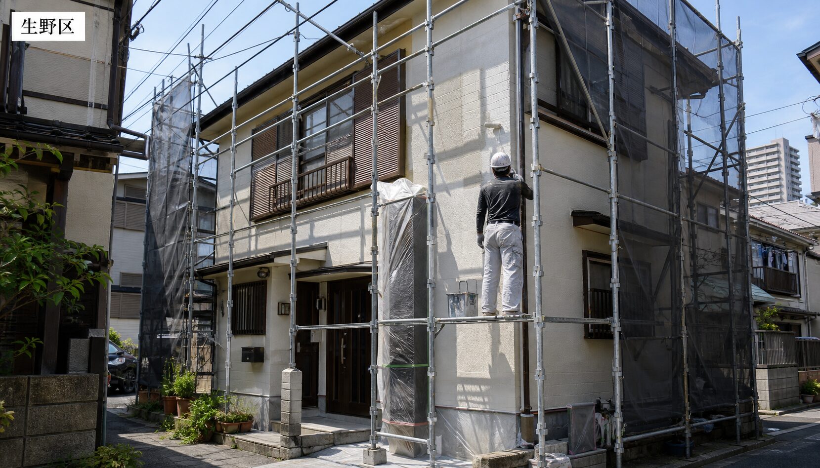 大阪市生野区の外壁塗装