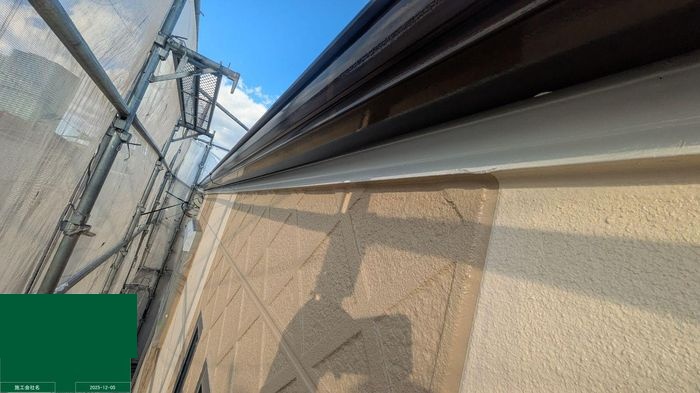 八尾市太子堂 築20年 破風板・雨樋 施工後