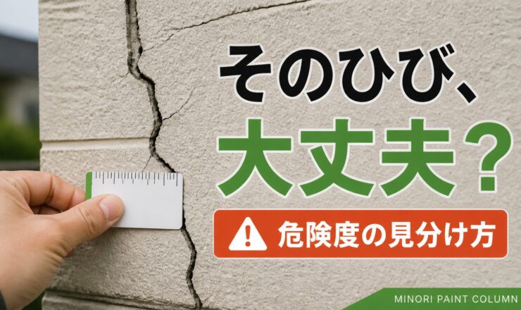 外壁のひび割れの危険度の見分け方を示すサムネイル