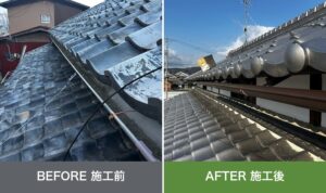 柏原市|強風で壊れた雨樋を部分交換で修理|全部替えずに直せる境界線