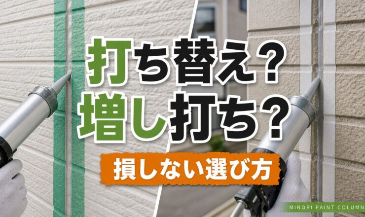 シーリングの打ち替えと増し打ちの違いと損しない選び方を示すサムネイル