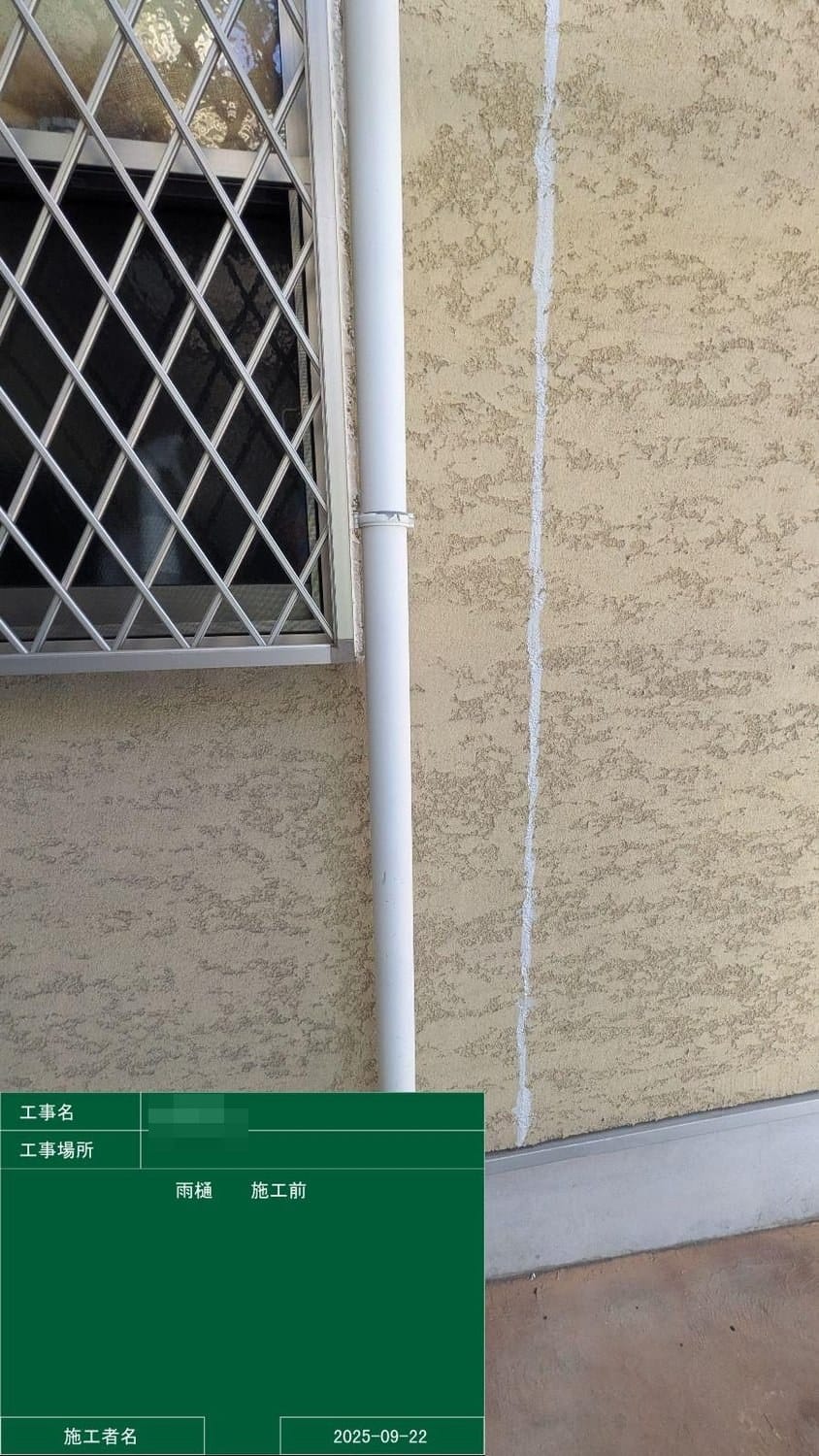 竪樋 施工前
