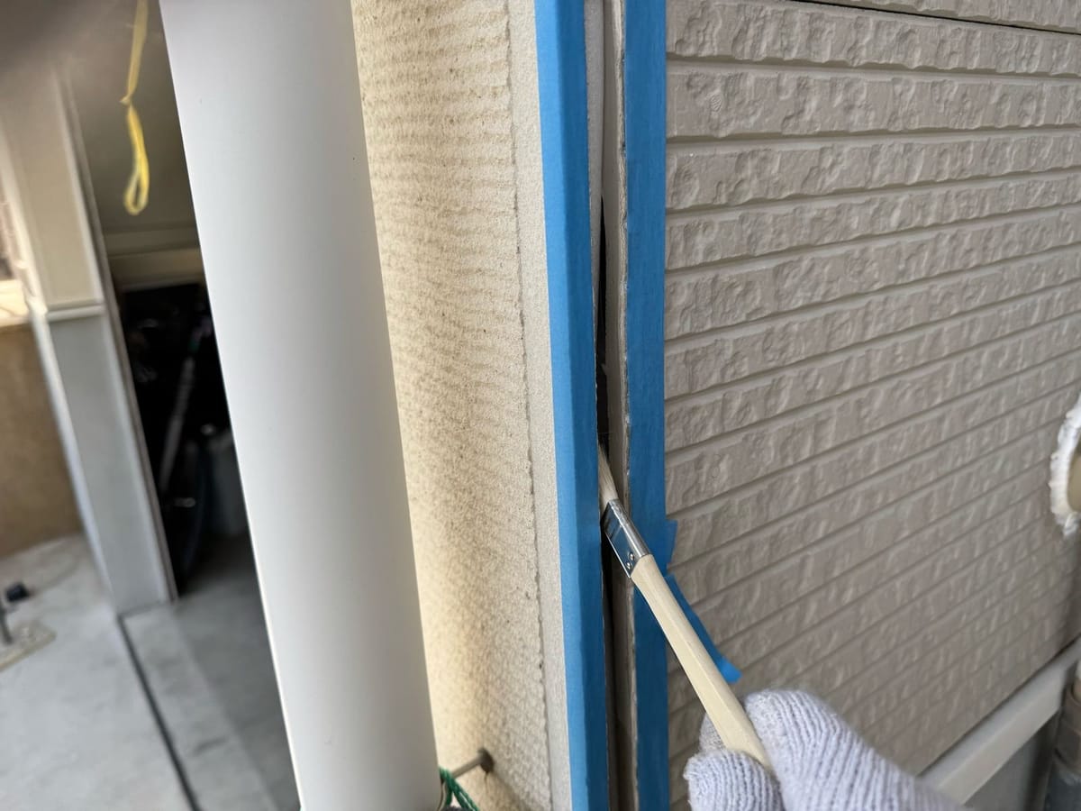 シーリング増し打ち プライマー塗布