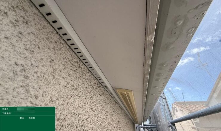 軒天 施工前