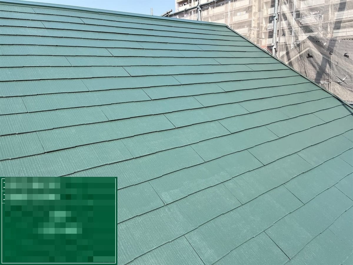 屋根 中塗り完了